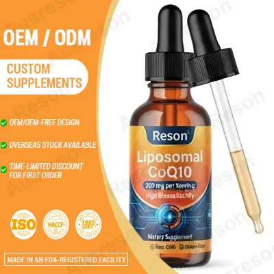 Liposomal Coenzyme Q10 liquid drops Private label Manufacturer