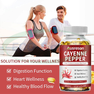 Cayenne Pepper Softgel supplement capsules Manufacturer