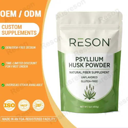 Natural Premium Psyllium Husk Powder Fiber for Gut Health