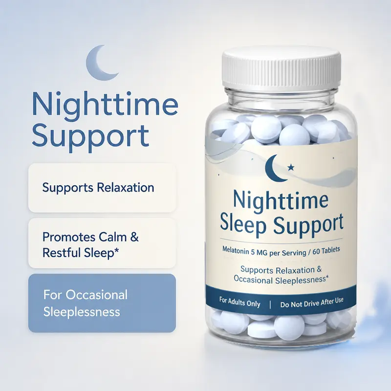 Melatonin Tablets sleep support supplement bulk supplier