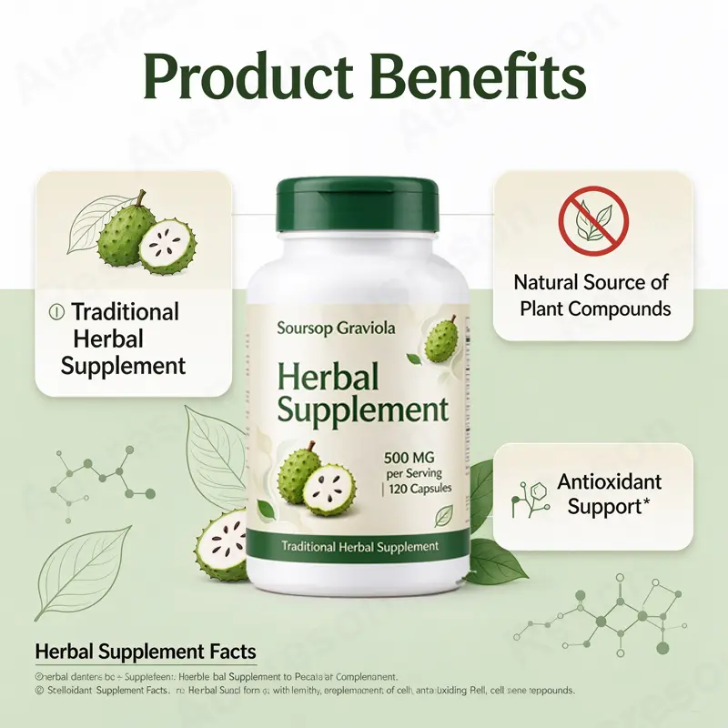 Soursop Graviola leaf extract Capsules herbal supplement supplier