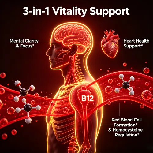 Vitamin B12 + folic acid tablets Health Support | Private Label