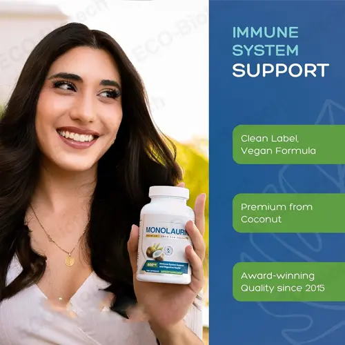Monolaraurin capsules: Immune defense and gut health