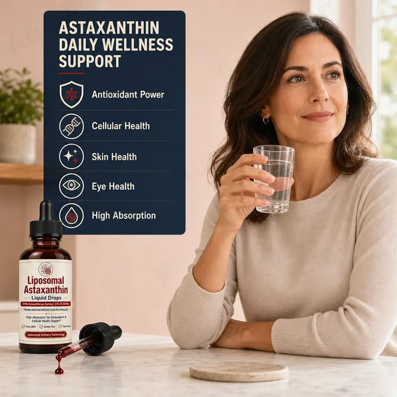 Liposomal Astaxanthin Liquid Drops for skin and eye health