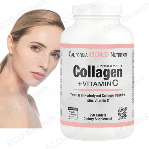 vitamin c collagen Tablets Type I & III supplement oem own brand