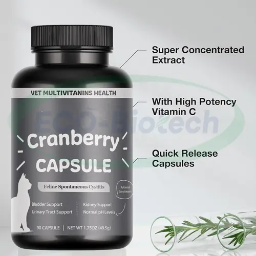 Pet Cranberry Capsules Natural Urinary support | OEM Manufacturer