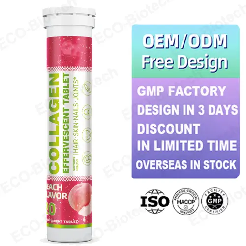 Collagen Effervescent Tablets Hydrolyzed Collagen with Vitamin C