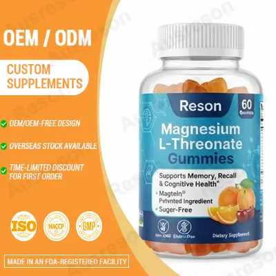 Magnesium L-threonate gummies Private Label bulk Manufacturer