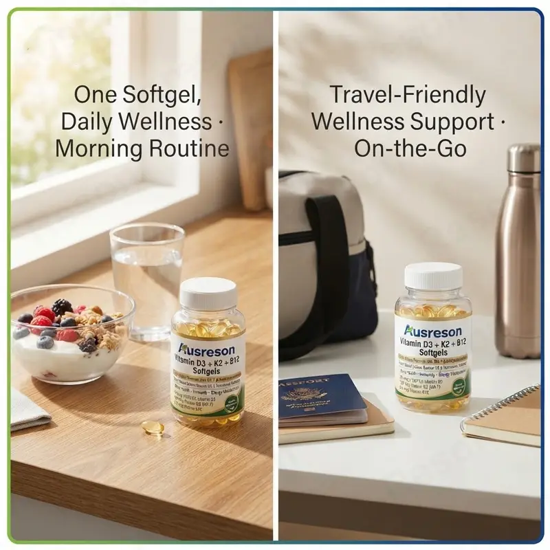 vitamin D3 K2 B12 softgels MK-7 bioavailablity Private Label Manufacturer