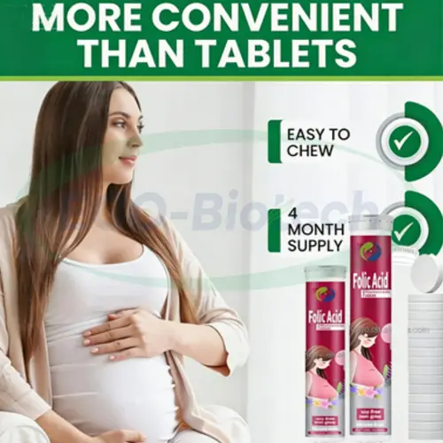 Folic Acid Effervescent Tablets 800mcg for Pregnancy & Heart Health