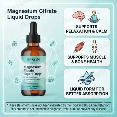 Magnesium citrate liquid drops for sleep Private Label Manufacturer