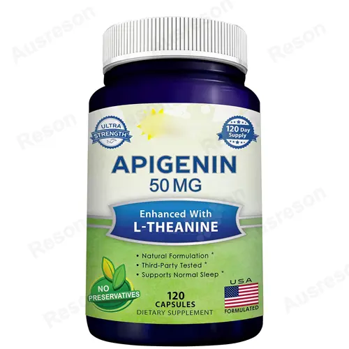 Apigenin 50mg capsules for Sleep and Relaxation | GMP factory