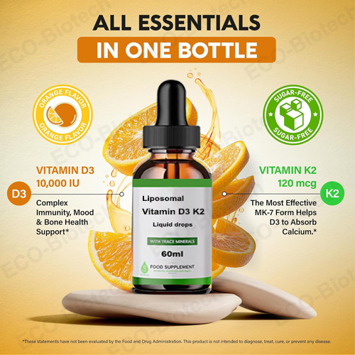 Liposomal Vitamin D3 K2 drops | High absorption | Reson