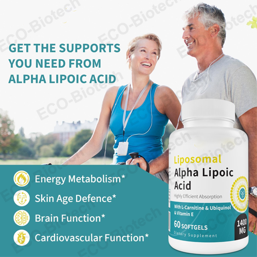 Alpha Lipoic Acid ALA softgels supplement with Liposomal technology