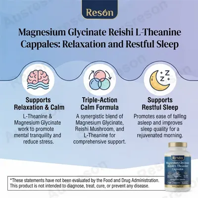 Magnesium Glycinate Reishi L-Theanine capsules OEM supply