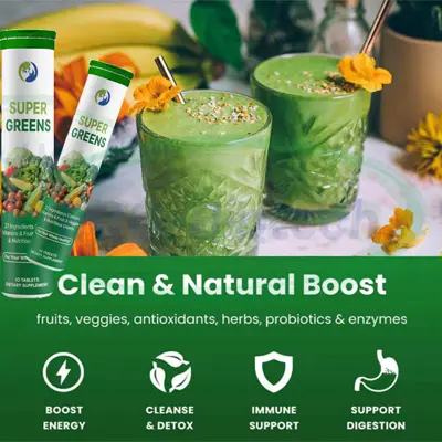 organic Superfood Effervescent Tablets oem Private label