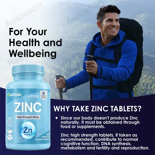 Zinc Tablets | High-Potency Immune & Skin Support