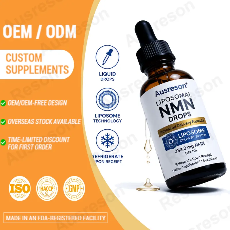 Liposomal NMN drops bioavailability OEM Manufacturer
