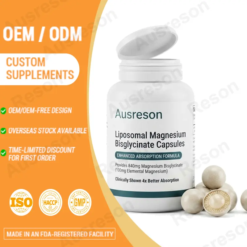 High bioavailability liposomal magnesium bisglycinate capsules for sleep supplier
