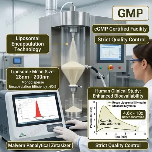 Liposomal Silymarin powder supplement manufacturer & supplier