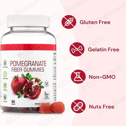 Pomegranate fiber gummies OEM manufacturer
