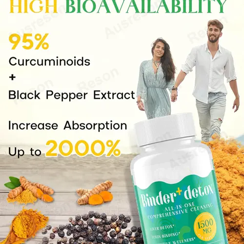 Detox Binder capsules: Liver Gut Digestive Cleanse
