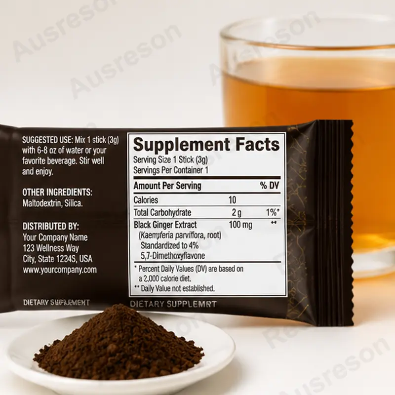 Black Ginger Extract Powder Sachets bulk supplier
