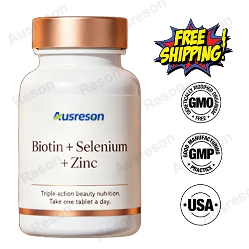 Biotin + Selenium + Zinc Tablets: Hair, Skin & Nails Support