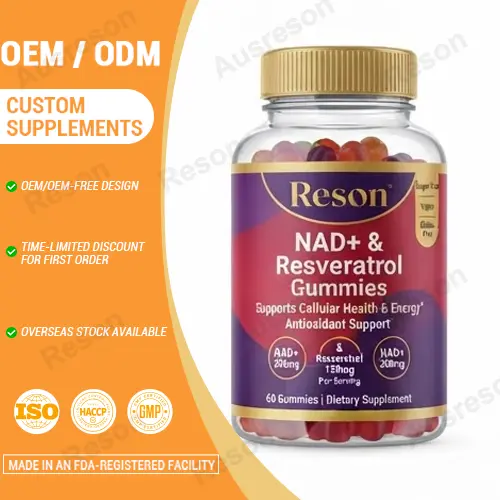 NAD+ & Resveratrol gummies Private Label Manufacturer
