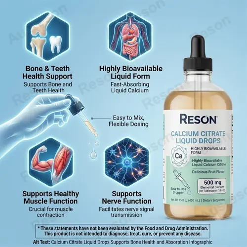 calcium citrate liquid drops supplement OEM Manufacturer